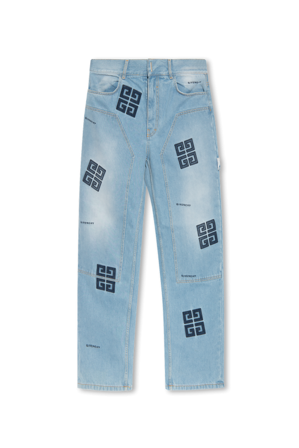 デニム・ジーパン Givenchy Chain Jeans With Logo Givenchy Chain Jeans With Logo - Blue - 5% Off | Editorialist